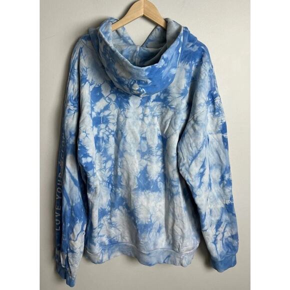 Disney x Love Your Melon Mickey Mouse Tie-Dye Hoodie Blue White XL Unisex Adult - Picture 3 of 8